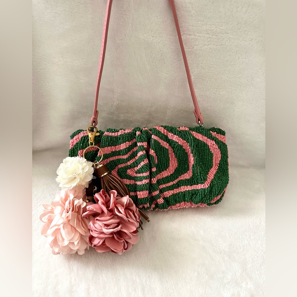 STAUD Beaded Bean Convertible Clutch Bag - Picture 12 of 16